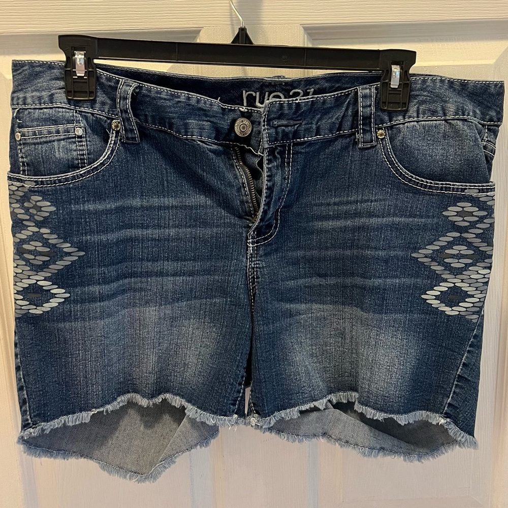 Size 16 Rue21 Denim Jean Shorts